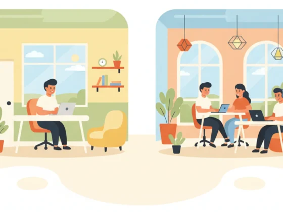 private office versus community coworking